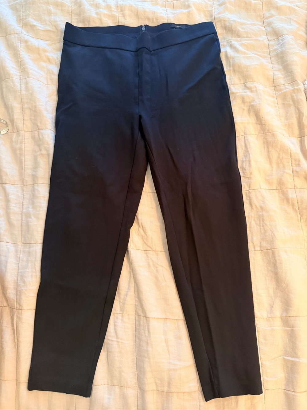 J.Crew Any Day Pants Black XL Slim Straight Stretch Pull On